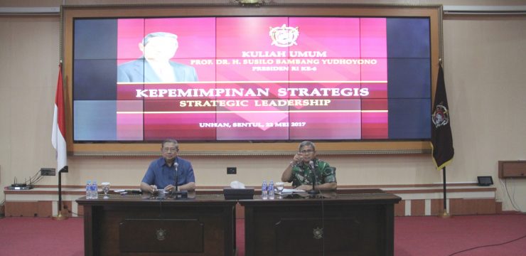 Prof. Dr. H. Susilo Bambang Yudhoyono Presiden RI ke-6 berikan Kuliah Umum di Unhan