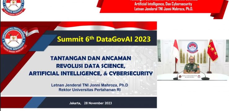 Rektor Unhan RI Sebagai Keynote Speaker Pada Websummit 6th DataGovAI 2023, Day-3 Membahas “Future and Ecosystems” (Future Data Science and AI, Smart and Safe Ecosystem, Digital Economyand Humanity).