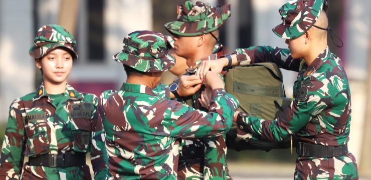 Upacara Penutupan Latihan Penyegaran Kemampuan Militer Dasar Kadet Mahasiswa Unhan RI (Combat Batch IV) Tahun 2024