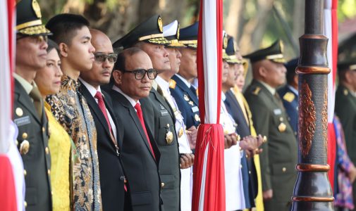 Rektor Unhan RI Menghadiri Upacara Prasetya Perwira (Praspa) TNI-Polri tahun 2024 di Istana Merdeka.