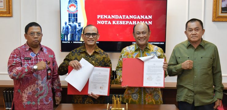 Rektor Unhan RI Tandatangani Nota Kesepahaman (NK) antara Unhan RI dan Badan Gizi Nasional (BGN)