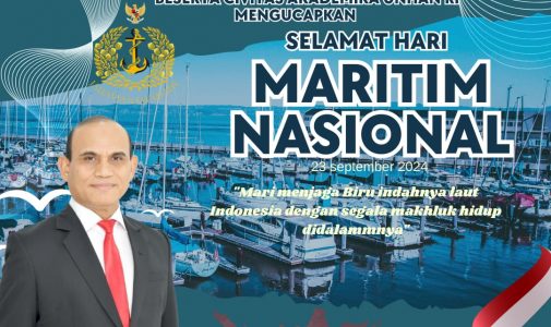 Rektor Universitas Pertahanan Republik lndonesia Letnan Jenderal TNI (Purn) Jonni Mahroza, S.I.P., M.A., M.Sc., Ph.D., Beserta Civitas Akademika Unhan RI Mengucapkan Selamat Hari Maritim Nasional 23 September 2024