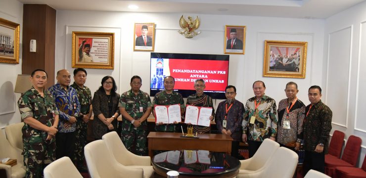 Unhan RI Sepakat Jalin Kerjasama Dengan Unhas dalam mendukung terbentuknya Program Studi Ketahanan Nasional Unhas.