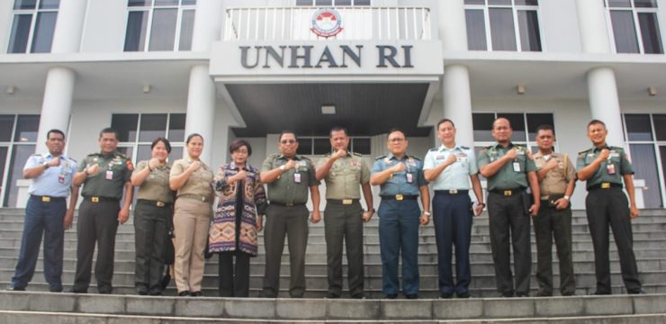 Unhan RI Menerima Kunjungan Courtesy Call Head Delegasi Command and General Staff College (CGSC) Philippines.