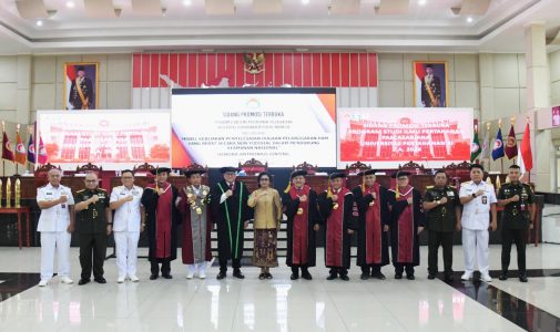 Sidang Promosi Terbuka Promovendus Anthonius Ginting Mahasiswa S3 Konsentrasi Ilmu Pertahanan Unhan RI.