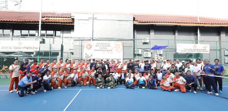 Rektor Unhan RI Hadiri Pembukaan Pertandingan Tenis lapangan Piala Menhan RI